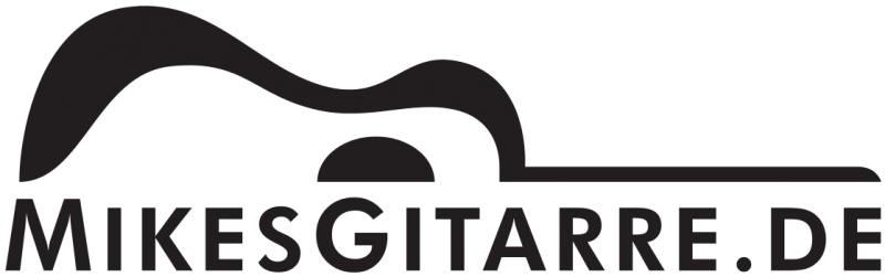 Logo: Stilisierte Gitarre und Schriftzug